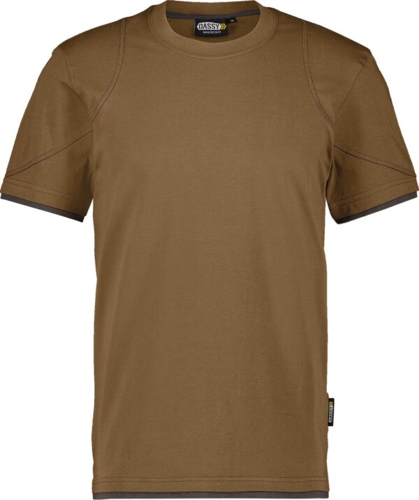 Dassy Kinetic T-shirt 710019 - Leembruin/Antracietgrijs - L