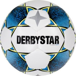 Derbystar Classic Light II Voetbal 4 x 3 Vlakken Maat 5 Wit Blauw Geel