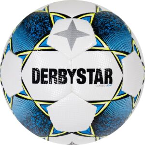 Derbystar Classic Light II Voetbal 8 x 1 Vlakken Maat 5 Wit Blauw Geel