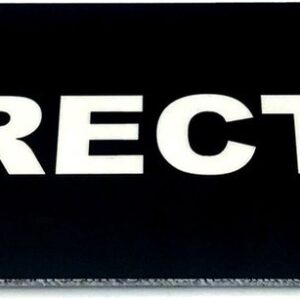 Deurbordje met tekst Directie - Deur Tekstbordje - Deur - Zelfklevend - Bordje - Zwart Wit - 150 mm x 50 mm x 1,6 mm - 5 jaar Garantie