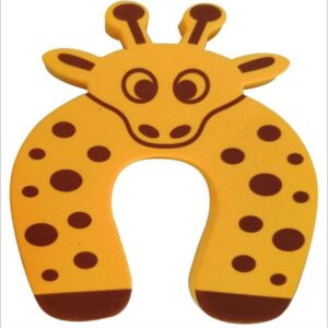 Deurstopper Foam - Kinderbeveiliging - Vingerbescherming - Giraffen - 2 stuks - Deurbescherming - Deurklem - Hoekbeschermer - Kindveilig - Vingerbeschermer voor kinderen en baby's