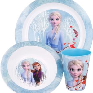 Disney Ontbijtset Frozen Ii Junior Ijsblauw 3-delig