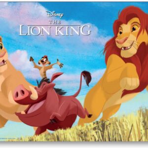 Disney lion king onderleggers/placemats - 2 stuks - kunststof 43*28cm