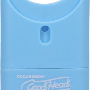 Doc Johnson Juicy Head Mouth Spray To-Go - Candy - 2 fl oz / 60 ml blue