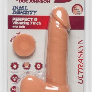 Doc Johnson Perfect D - Realistische ULTRASKYN Dildo met ballen - 18 cm flesh