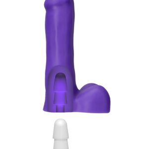 Doc Johnson Slim Dong w/ Balls & Vac-U-Lock Cup - Purple purple