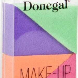 Donegal - Makeup Sponge Colorful Triangular 4Pcs. 4305