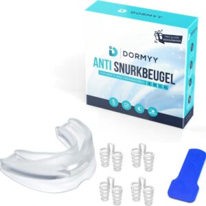 Dor myy® Anti Snurk Set - Snurkbeugel - Neusspreider - BPA Vrij - Gebitsbeschermer - Knarsbitje