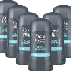 Dove Men +Care Clean Comfort Deo Stick - 48H Anti transpirant / Perspirant /Voordeelverpakking - 6 x 50ml