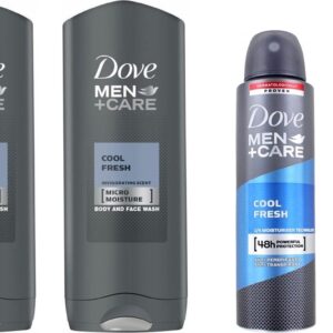 Dove Men + Care Cool Fresh SET - Douchegel + Deo Spray - 2 + 2