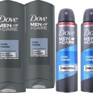Dove Men + Care Cool Fresh SET - Douchegel + Deo Spray - 3 + 3