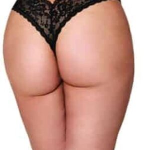Dreamgirl (All) High Waisted Lace Panty black 1X