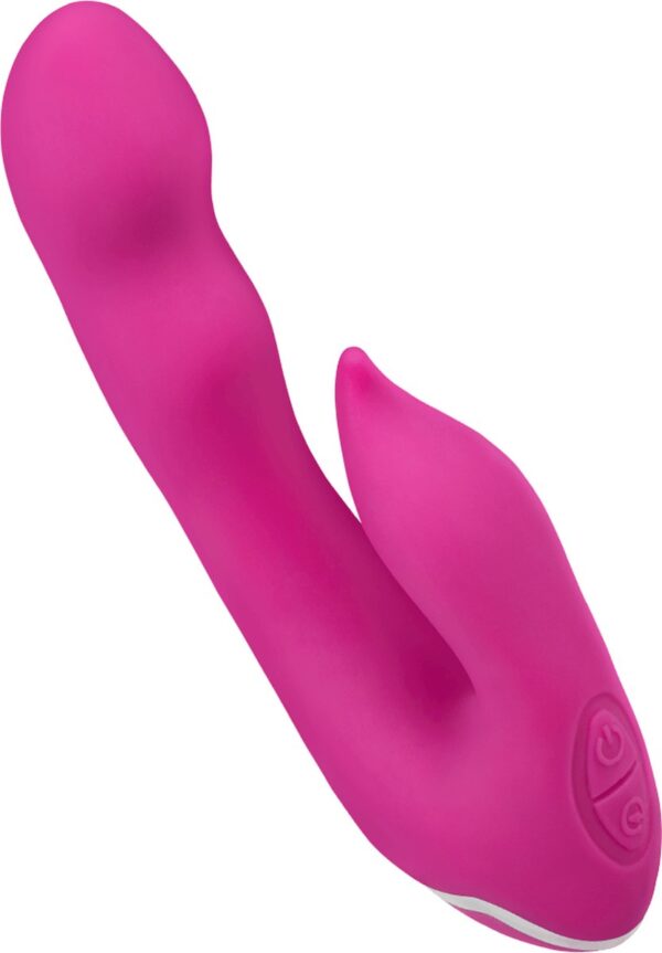 EIS, siliconenvibrator "Wild Rabbit", ergonomische vorm en dubbele stimulatie, zwart