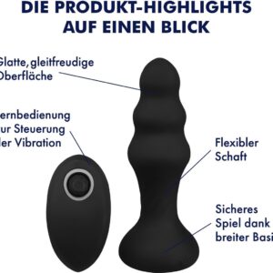 EIS, vibrator, "Thrusting anaal vibrator, 13.7cm", met afstandsbediening