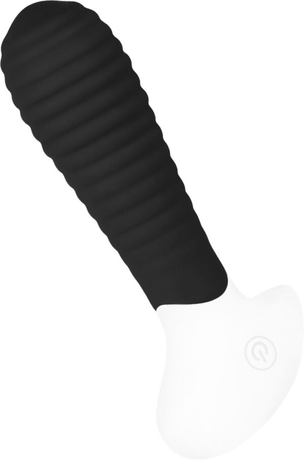 EIS, vibrator, 'gegroefde anaalvibrator, 12 cm', huidvriendelijke siliconen, oplaadbaar