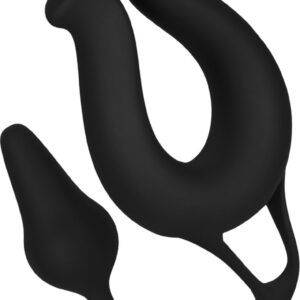 EIS, vibrator, 'veelzijdige vibrator met anaalplug, 27 cm', waterdicht, oplaadbaar, huidvriendelijke siliconen, multifunctioneel