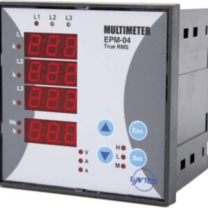 ENTES EPM-04C-96 Digitaal inbouwmeetapparaat Spanning, stroom, frequentie, bedrijfsuren, urentotaal