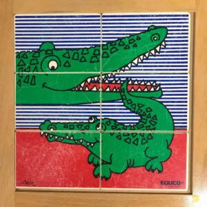 Educo puzzel krokodilmoeder met kind (omschr.)