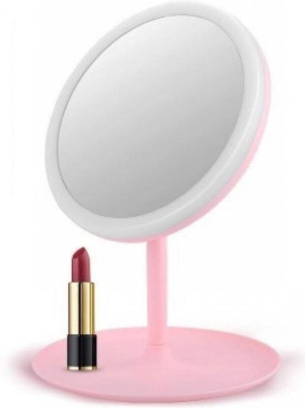 Eenvoudige Staande Spiegel Make Up - Roze