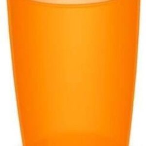 Eenvoudige drinkbeker van Ornamin: 250 ml - oranje transparant