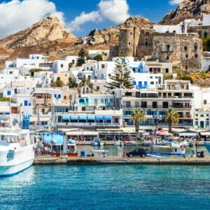 Eilandhoppen Santorini, Mykonos, Paros en Naxos