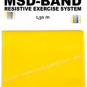 Elastische Therapieband MSD - latexvrij 1,5 m: Zacht - geel (per stuk)