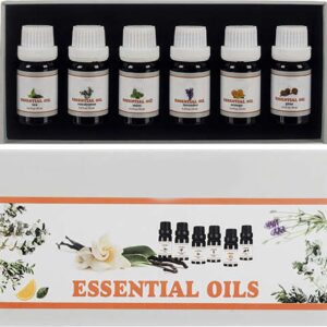Etherische Oliën Set 6 stuks - 100% puur en natuurlijk - Geschikt voor Aroma diffuser- Essentiële olie set - Arometherapie - 6x10ml