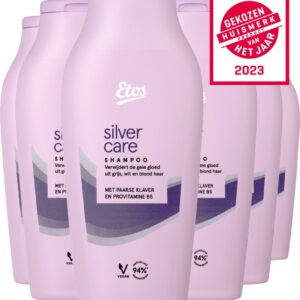 Etos Shampoo voordeelverpakking - Silver Care - 6 x 300ML