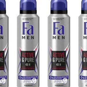 Fa Deospray Men Active Pure - 6 x 150 ml - Voordeelverpakking