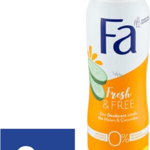 Fa Fresh & Free Komkommer & Meloen Deo Spray - 3 x 150 ml