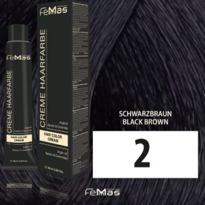 Femmas (2) - Haarverf - Zwart-bruin 100ml