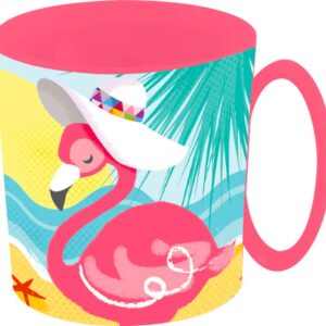 Flamingo plastiek drinkbeker - 350 ml