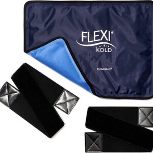 FlexiKold icepack medium (19x29cm) - coolpack - coldpack - gelpack - herbruikbaar - flexibel - klitteband - zwelling - ontsteking - sportherstel - blessures