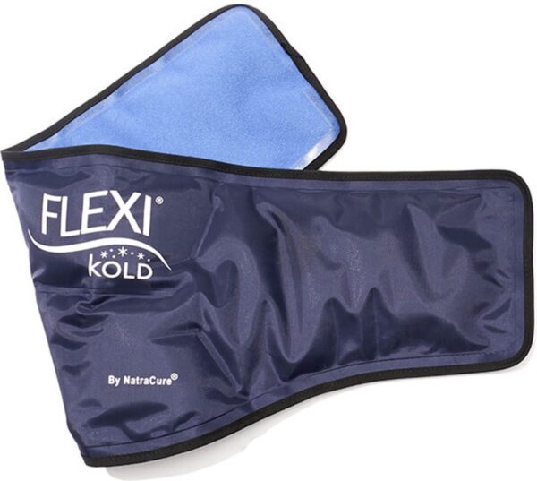 FlexiKold icepack voor de nek en schouder - coolpack - coldpack - gelpack - herbruikbaar - flexibel - klittenband - zwelling - ontsteking