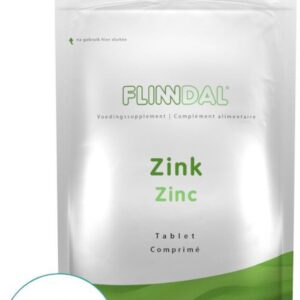 Flinndal Zink Tabletten - Voor het Herstellen van de Huid en Weerstand - 30 Tabletten