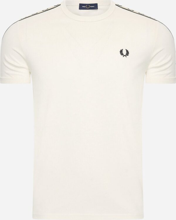 Fred Perry Contrast tape ringer t-shirt - ecru black