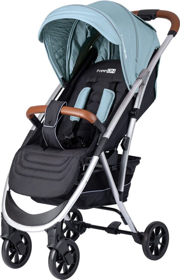 FreeOn Lux Premium Wandelwagen - Compact inklapbare buggy - Blue-Black (geschikt van 6mnd-22kg)