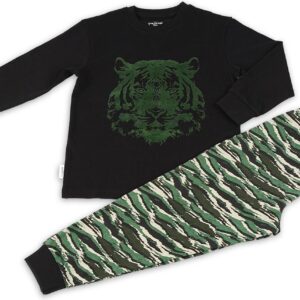 Frogs & Dogs jongens pyjama - Lion - Green - 140 - Groen