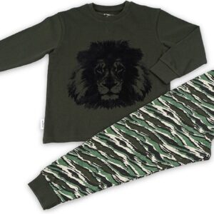 Frogs and Dogs - Pyjama Lion - Groen - Maat 116 -