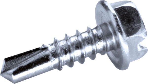 GOEBEL® - 1000 x Zeskantkop boorschroeven (Ø x L) 4,8 x 16 mm Staal Verzinkt met Zonder Ring DIN7504 L met sleuf - Schroeven - 4010148160