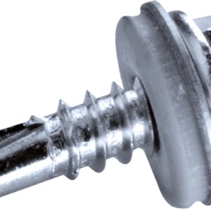 GOEBEL® - 500 x Zeskantkop boorschroeven (Ø x L) 4,2 x 16 mm Staal Staal verzinkt GOEBEL zilver GL met EPDM Ring DIN7504 L met sleuf - Schroeven - 4020342160