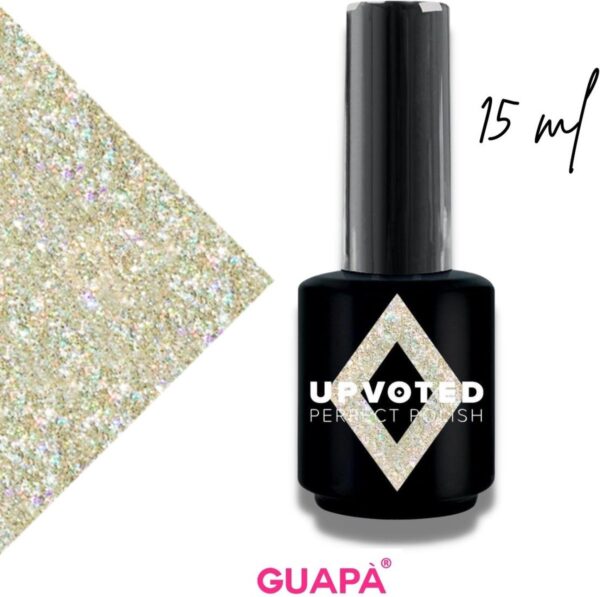 GUAP� Gellak Glitter Parelmoer | Pink Gellak | Gel Nagellak | Gel Polish | Professionele Salon Kwaliteit | 15 ml