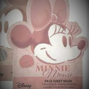 Gezichtsmasker Minnie Mouse - Face sheet mask - cleaning and relaxing - reinigend en kalmerend - met perilla leaf - 23 ml - tissue masker