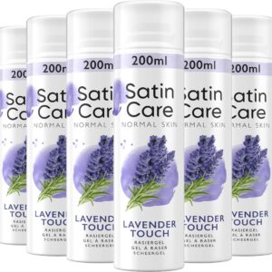 Gillette Satin Care Scheergel Voor Vrouwen - Lavendel Geur - 6 x 200ml