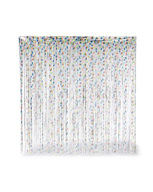 Glittergordijn 200x200 Confetti