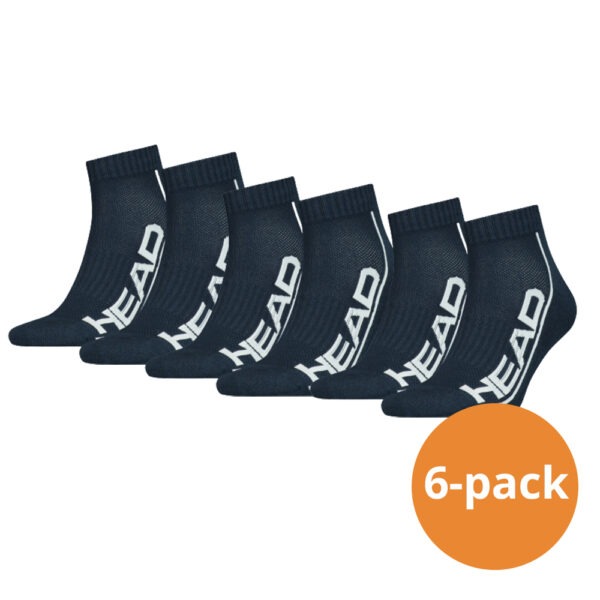 HEAD Quartersokken Performance 6-pack Navy-35/38