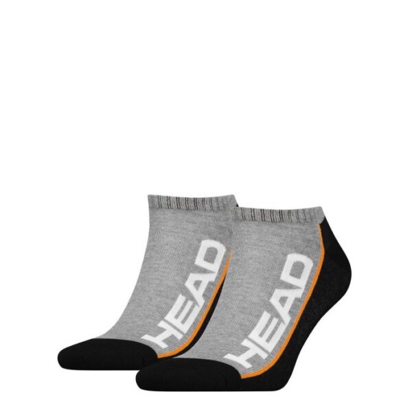 HEAD Sokken Stripe Sneaker 2-pack grey/black