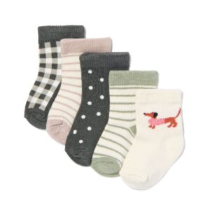 HEMA Baby Sokken Met Bamboe - 5 Paar Gebroken Wit (gebroken wit)