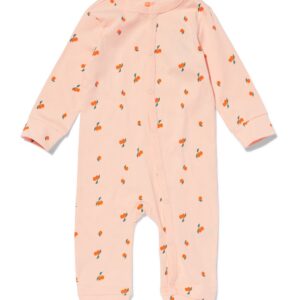 HEMA Babypyjama Jumpsuit Mandarijnen Lichtroze (lichtroze)