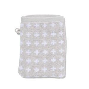 HEMA Handdoeken - Zware Kwaliteit - Kruisje Lichtgrijs (lichtgrijs)